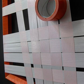 Orange Struktur-Abstraktes Gewebtes Tape-Kunst-Ostap 2012-Vorschaubild
