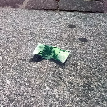 Abgefallen-Geldscheine- Schablonen Street Art - Ostap 2015