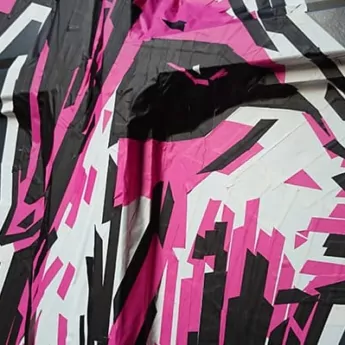 3D-Tape-Art-Auftrag-Ethical Fashion Show 2014