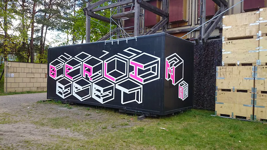 Tape-Art-Auftrag von Ostap für GZSZ TV-RTL-Fernsehserie