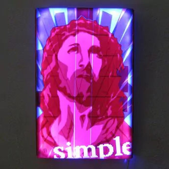 Bild-03-Jesus-Porträt-Pop-Art-Ikone-Paketklebeband-Kunst-Diptych-Ostap-2013
