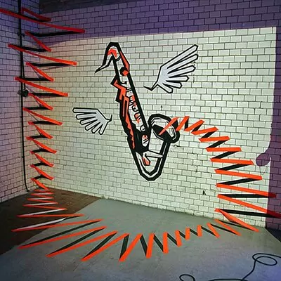 the sound- 3d Klebeband Graffiti- Vorschaubild