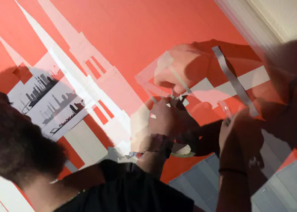 Live Tape Art Show- Kollage-Hamburg