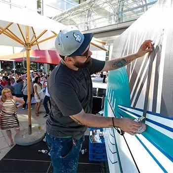 Live Kleben- Leipziger Messe- Event- Tape Art Show- 2016