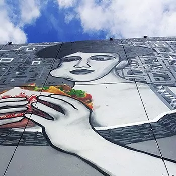 Adele- Selfmadecrew- Gustav Klimt- Street Art Festival Berlin Teufelsberg 2016