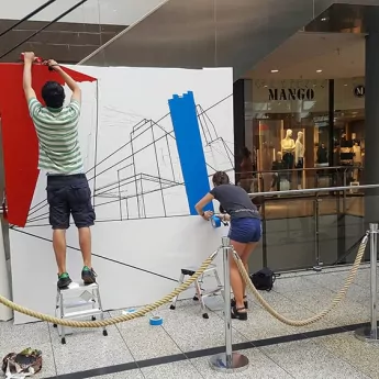Bild 3- Berlin Skyline- live taping-street art festival-selfmadecrew 2016