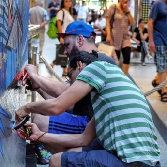 Bild 4- Selfmadecrew-live taping- Street Art Festival-2016