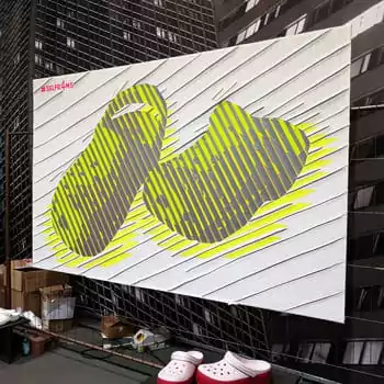 Live Painting mit Klebeband- Selfmadecrewfür Crocs- Coverbild