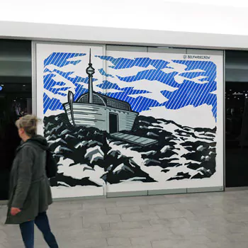 Berlin Ark- Live Tape-Art Mural Projekt von Selfmadecrew