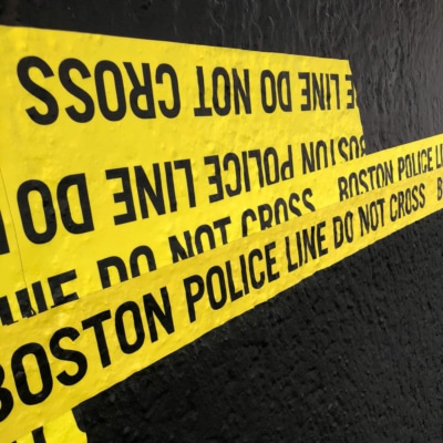 Boston police do not cross the line- Absperrband