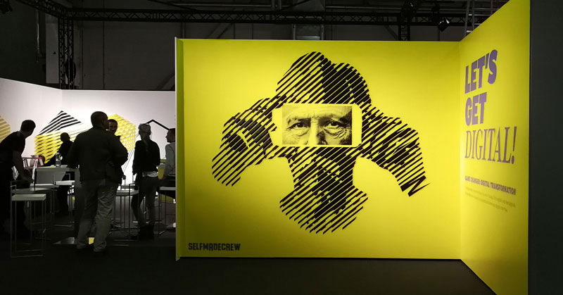 Tape-Art-Porträt von Karl Benz- Ein Kollaboration-Project mit Mercedes Benz