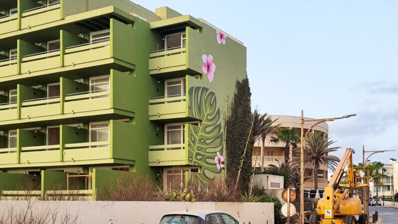 Bikini Hotel Fassaden Projekt auf Mallorca - Mural-Kunstwerk Nr. 4